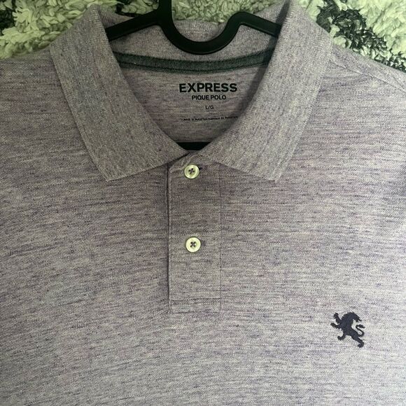 Express Men’s Pique Polo Size L - Picture 2 of 7
